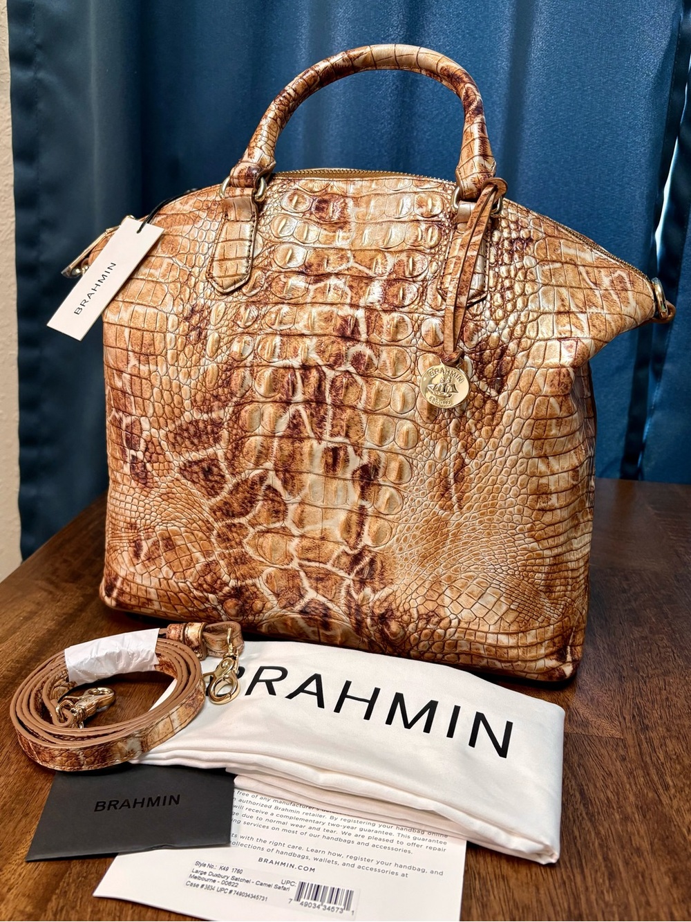 **SOLD**Brahmin NWT Lrg Duxbury - Camel Safari - Limited Edition - RARE, HTF